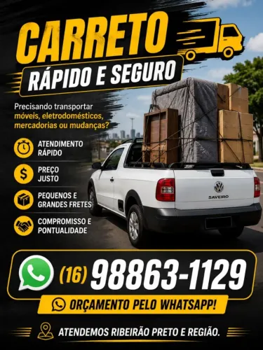 Carreto e Fretes | Ribeirão Preto e Região