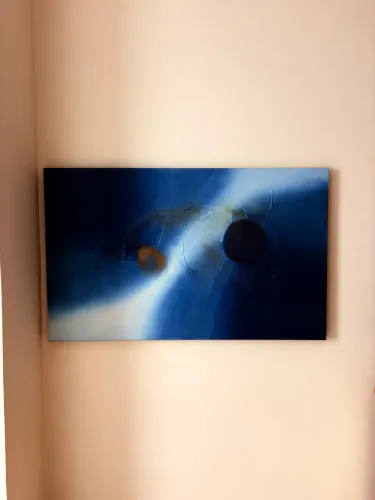 Quadro Tela Azul 1.30x0,80 