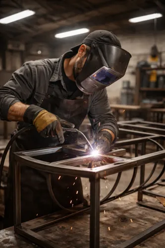 Serralheiro Profissional especialista em moveis de ferro exclusivo sob medida.  