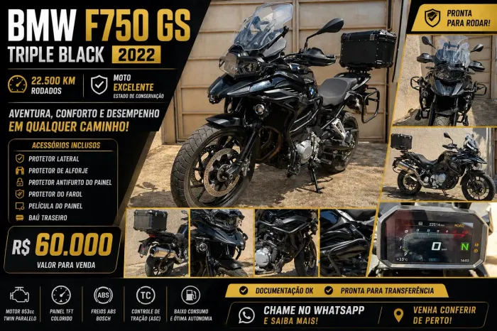 Bmw GS 750 triple black