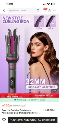 Curvador cachos automático