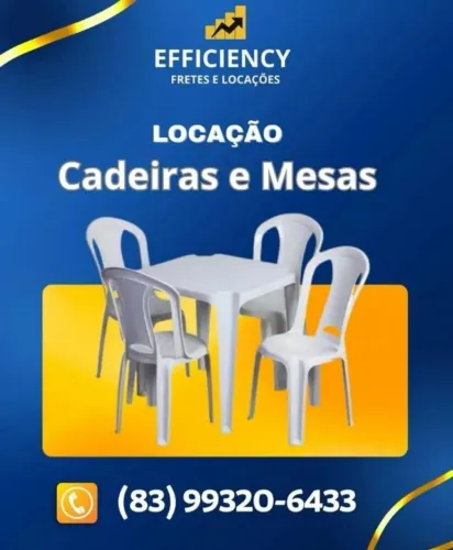 LOCAÇÃO / ALUGUEL DE MESAS E CADEIRAS, TOALHAS