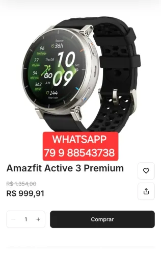 AMAZFIT ACTIVE 3 GPS STRAVA LACRADO LANÇAMENTOS HAYLOU GARMIN XIAOMI 4 5 6 7 PRO 8 9 10