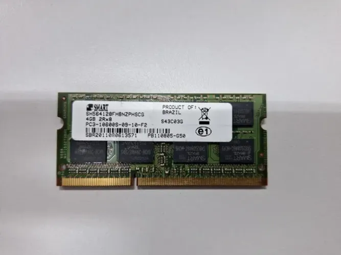 Memória RAM SMART 4GB DDR3 1333MHz Notebook (SO-DIMM)