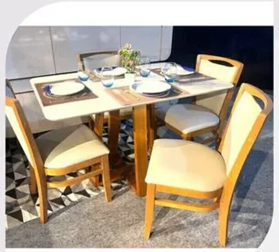 Mesa de jantar de 4 cadeiras1.20x80