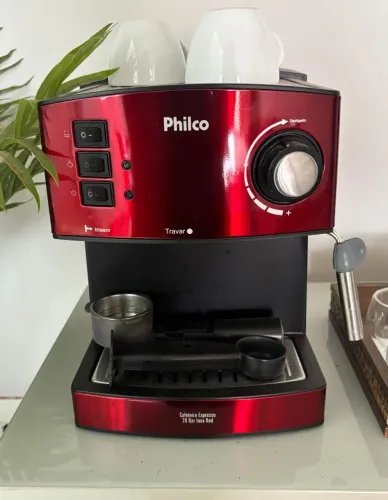 CAFETEIRA EXPRESSO PHILCO 20 BAR INOX RED