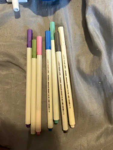 Kit Brush Pen Metálica