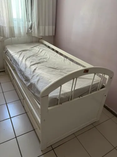 Cama bicama com 3 gavetas na bicama da loja Quarto Crescente