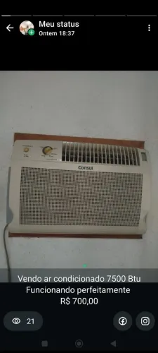 Vendo máquina de lavar Consul 9KG e ar condicionado 7.500 BTU