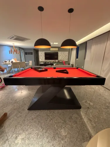 MESA DE SINUCA PREMIUM COMPLETA - ARDÓSIA - EXCELENTE ESTADO