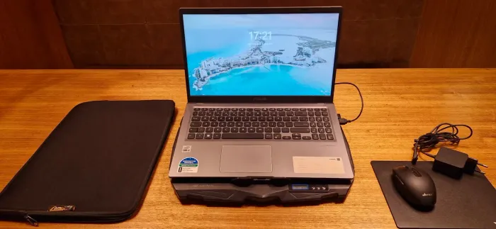 Notebook ASUS X515JA i3 10ª Geração SSD 256GB + Mouse + Capa + Base Refrigerada
