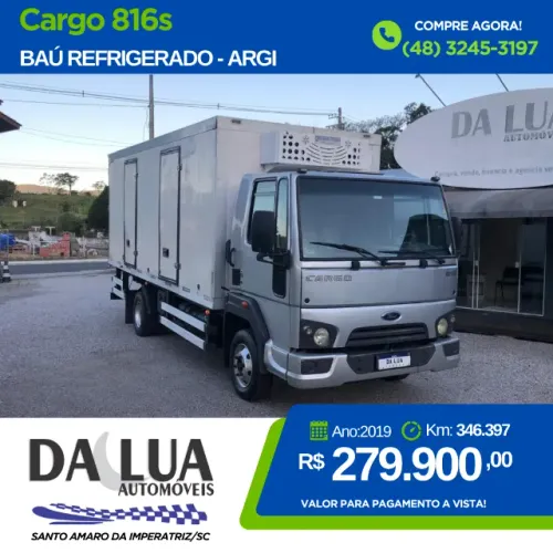 Ford Cargo 816e Baú Frigorífico ARGI - Pronto para Trabalhar!