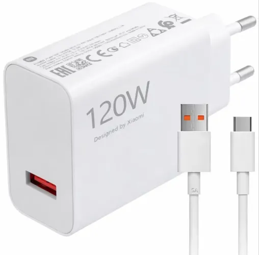 Kit Carregador Xiaomi Mi 120W Hypercharge Combo USB-C