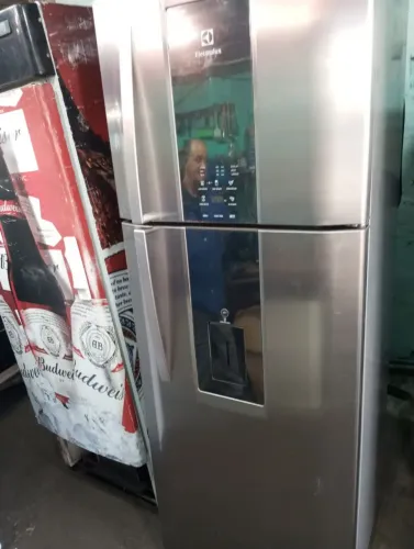 Geladeira eletrolux duplex inox
