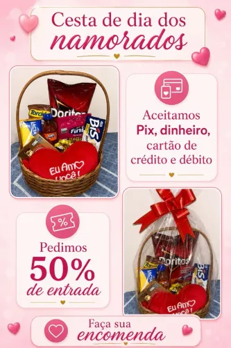 CESTAS PARA O DIA DOS NAMORADOS