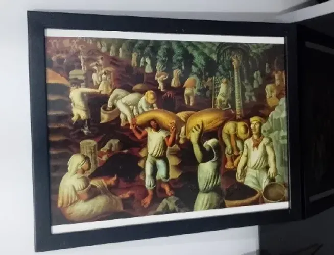 Quadro Decorativo Café - Gravura Cândido Portinari