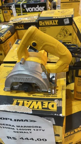 Serra mármore 125mm 1400w 127v dewalt 