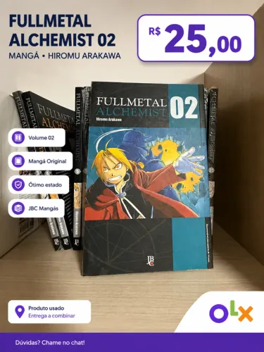 Manga Full Metal Alchemists  Volume 2 Em ótimo Estado, Volume recorrentes na descrição 