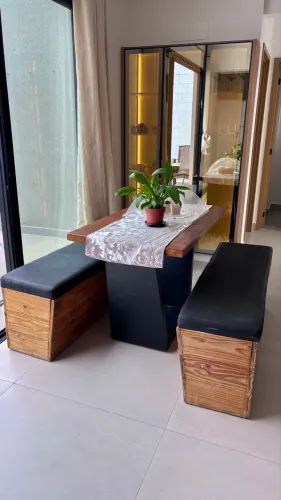 Mesa banco baú 