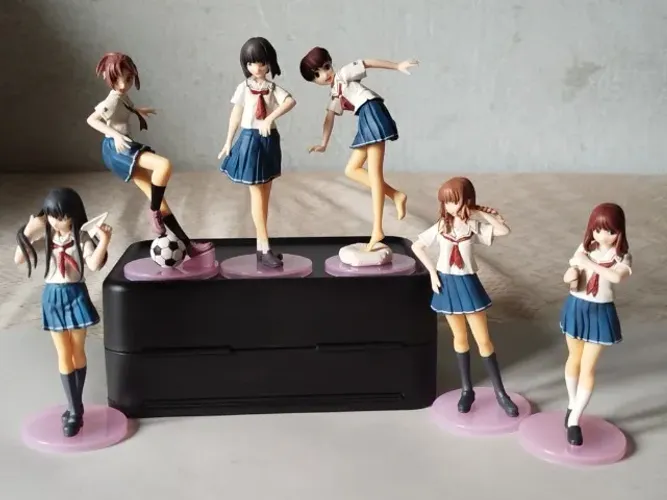RARO - KimiKiss Trading Figure Collection - 6 figuras