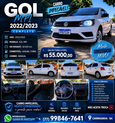 Volkswagen Gol Geração VII 1.0 12V Flex Mec. 4P 2023