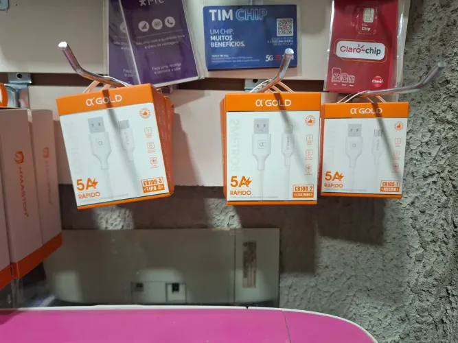 Cabo de carregar celular de 2 metros