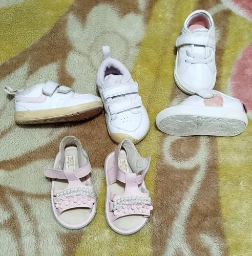 Lote de sapatos bebê menina 17/18