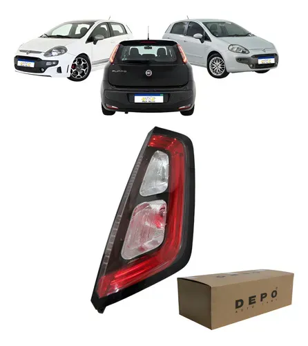Lanterna Sinaleira Punto 2013 2014 2015 2016 2017 Led L.d Direito/passageiro Vermelho