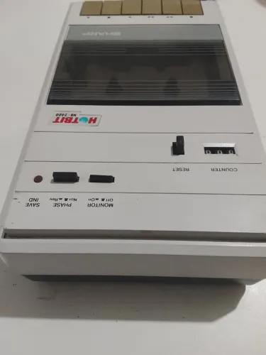Hotbit sharp 2400 gravador e reprodutor de fitas