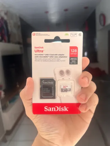 Cartão Micro SD 128GB SanDisk Ultra Novo Lacrado- Com adaptador