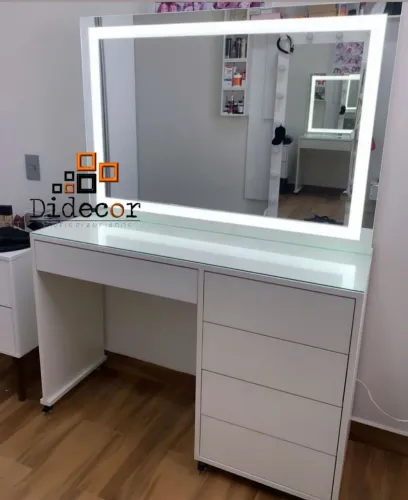 Camarim com espelho led 