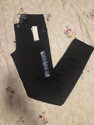 Calça de sarja preta Gap Kids tam 8 (com etiqueta)