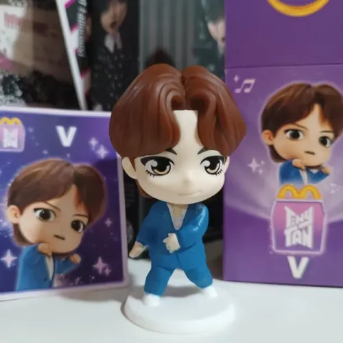 Boneco V BTS Tiny Tan McDonald's Roxo - Kpop