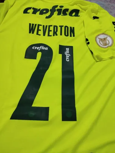 Camisa do Palmeiras oficial do goleiro Weverton libertadores 2021