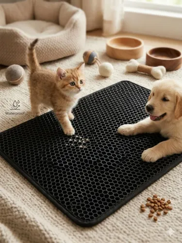 Tapete coletor de areia para cães e gatos