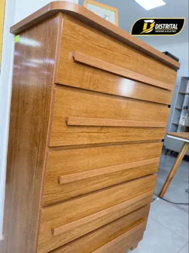 Cômoda Belly 100%MDF 5 Gavetas Novo