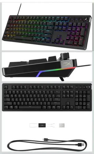 Teclado mecânico gamer hyperX Alloy Rise