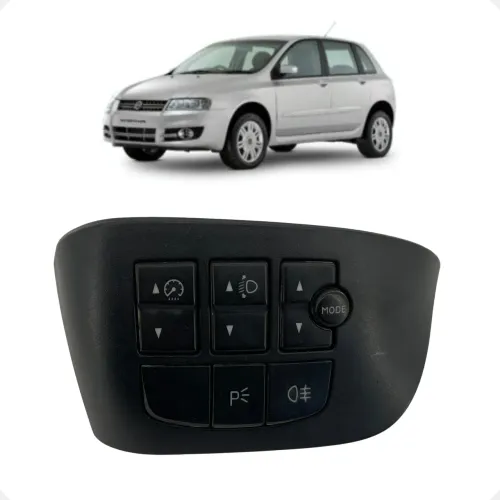 Comando Farol Computador de Bordo Fiat Stilo 2002 a 2010