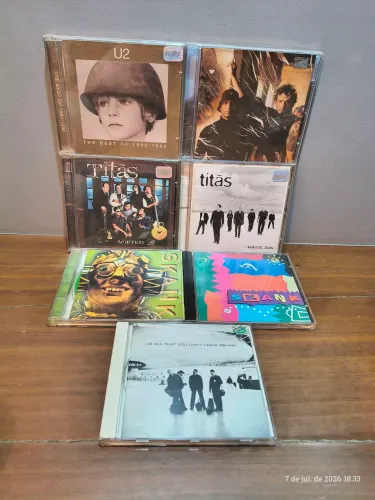 7 cds Audioslave, U2, Skank e Titãs