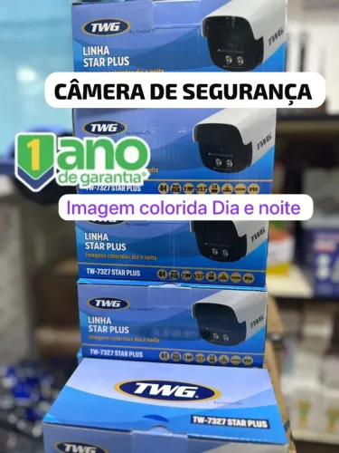 Câmera Bullet TWG TW-7327 Star Plus é um modelo de segurança com tecnologia 4 em 1