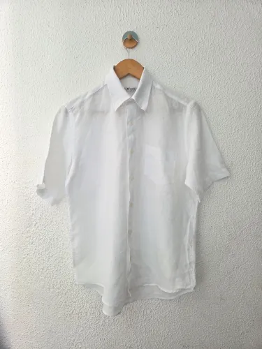 Camisa Branca Puro Linho P