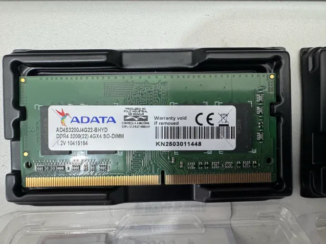 Memória Notebook Ddr4 4gb 3200. R$: 99,90.