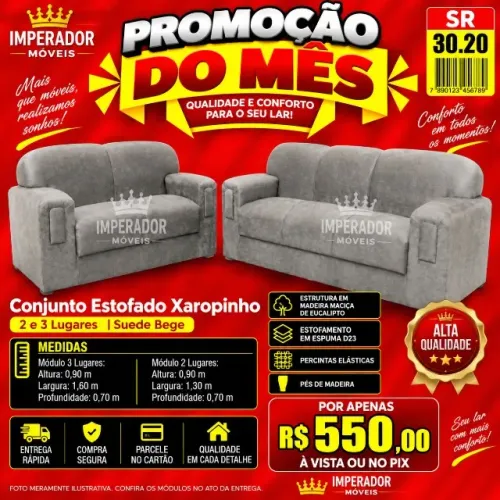 Conjunto 2x3 lugares (Pague na entrega)