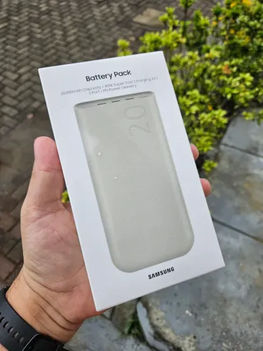 Carregador portátil Samsung 20.000mAh Original 45W 03 USB LACRADO com Nota