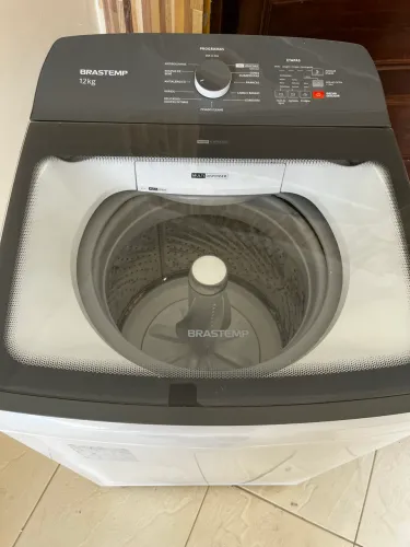 Máquina de lavar roupa Brastemp 12k cesto inox 3D funcionando perfeitamente