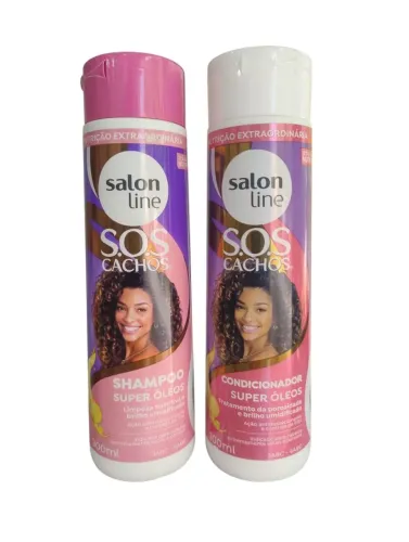 Kit Sh+Cond Salon LINE Super Óleos 300ml cada