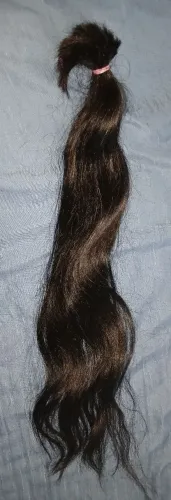 Cabelo humano 45 cm 