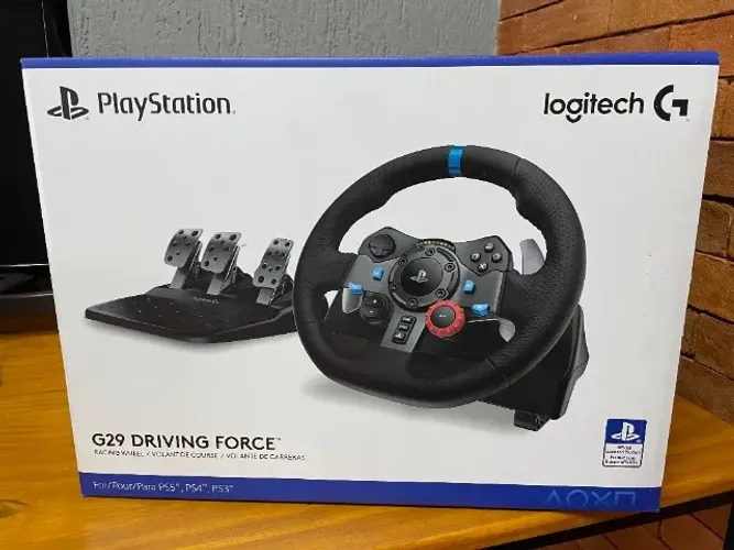 Volante Logitech G29 Playstation 3, 4, 5 e PC - Novo (Com Nota Fiscal e Garantia)