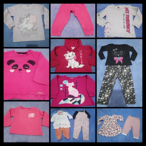 Lote roupas de menina 1/2 anos