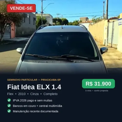 Fiat Idea ELX 1.4 MPI Fire Flex 8V 5P 2010